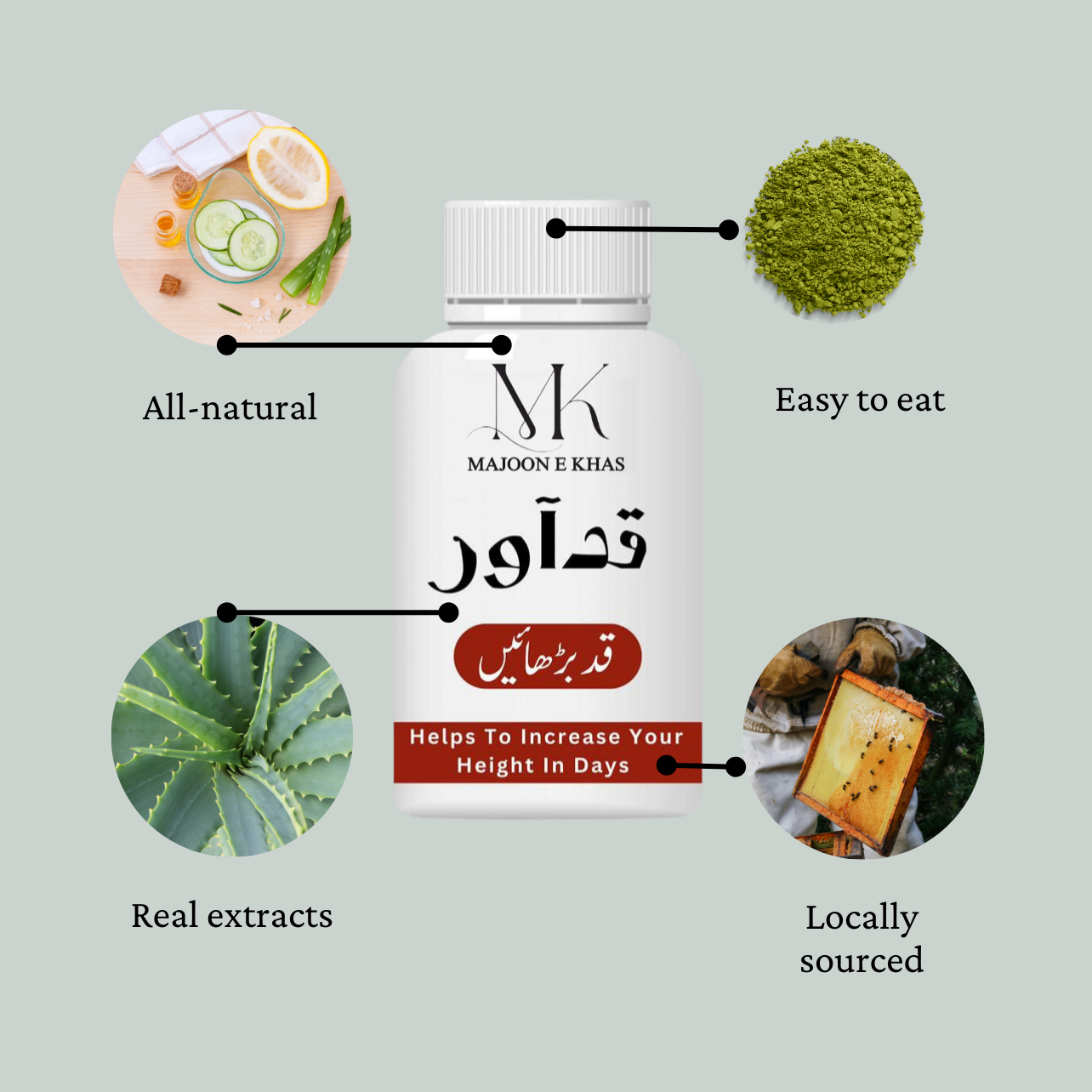 Qad Aawar Course – Natural Height Growth & Bone Strength Formula by Majoon e Khas